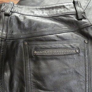 Harley Davidson Black Leather Pants
